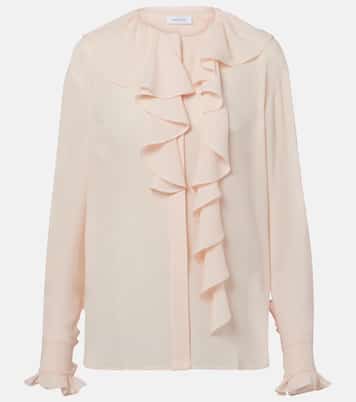 Ruffled silk blouse | McQueen
