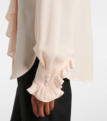 Ruffled silk blouse | McQueen