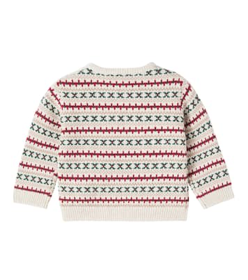 Baby wool and cotton-blend sweater | Bonpoint