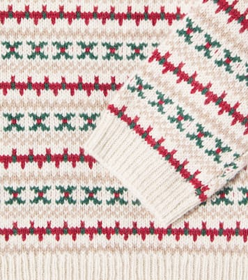 Baby wool and cotton-blend sweater | Bonpoint