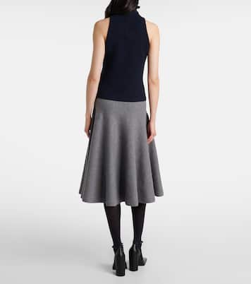 Wool and silk-blend turtleneck top | Alaïa
