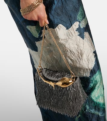 حقيبة يد مزينة بالترتر Bloom Mini | Erdem