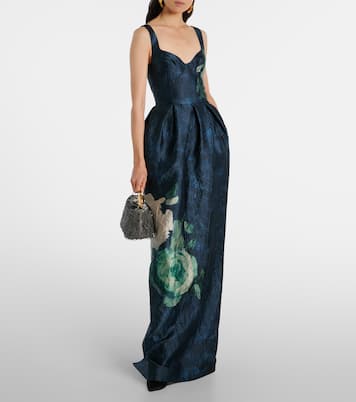 حقيبة يد مزينة بالترتر Bloom Mini | Erdem