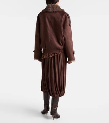 Reversible faux fur jacket | Xu Zhi