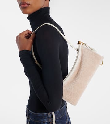 Bolso al hombro Le Click East West Small de ante | Alaïa