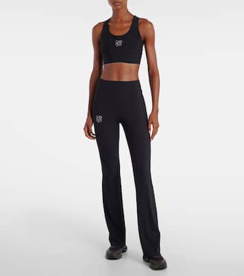 x On high-rise flared leggings | Loewe