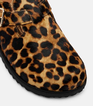 Mules Boston in cavallino con stampa leopardata | Birkenstock 1774