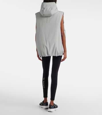 x On hooded striped puffer vest | Loewe