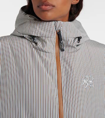 x On hooded striped puffer vest | Loewe