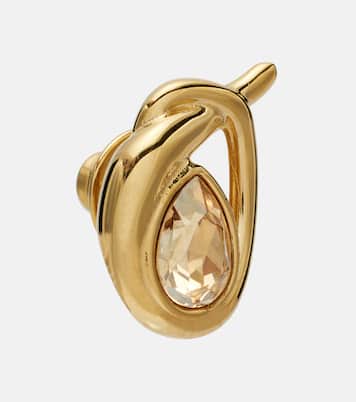 Looped crystal-embellished earrings | Oscar de la Renta