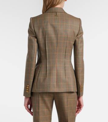 Country Check羊毛西装式外套 | McQueen