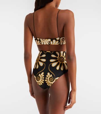 Elisa printed high-rise bikini bottoms | Cala de la Cruz