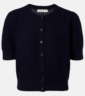 Ladder pointelle cashmere cardigan | Frame