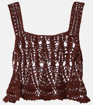 Cropped-Top aus Häkelstrick | Anna Kosturova