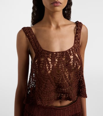 Cropped-Top aus Häkelstrick | Anna Kosturova
