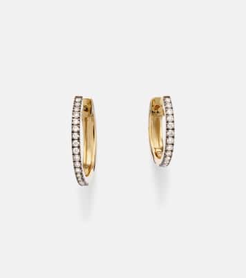 Come Closer 10kt gold huggie earrings | Stone and Strand