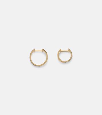 Come Closer 10kt gold huggie earrings | Stone and Strand
