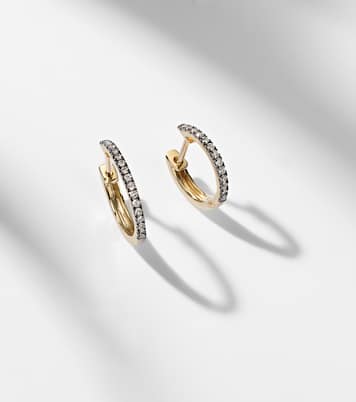 Come Closer 10kt gold huggie earrings | Stone and Strand