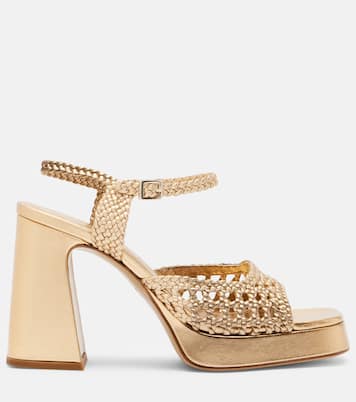 Sandales Cheyenne en cuir métallisé | Souliers Martinez