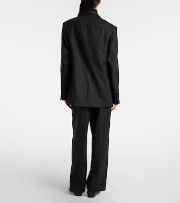 Gerade Hose aus Flanell aus einem Wollgemisch | Toteme