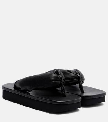 Tongs à plateforme en cuir | Rick Owens