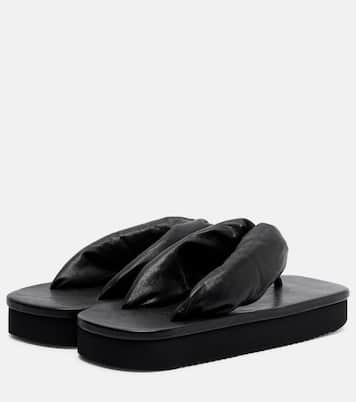 Tongs à plateforme en cuir | Rick Owens