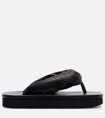 Tongs à plateforme en cuir | Rick Owens