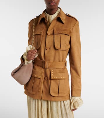 Studded belted field jacket | Xu Zhi