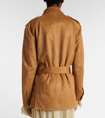 Studded belted field jacket | Xu Zhi