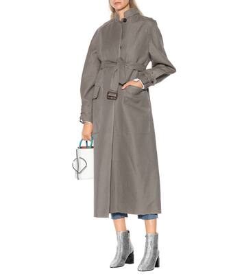 Belted houndstooth coat | Joseph