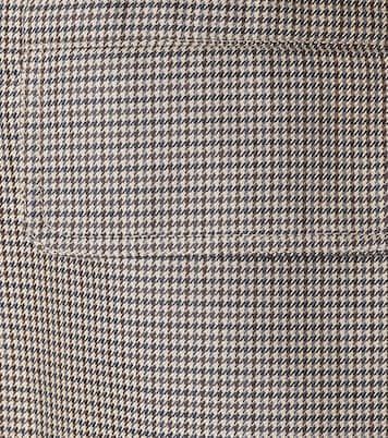 Belted houndstooth coat | Joseph