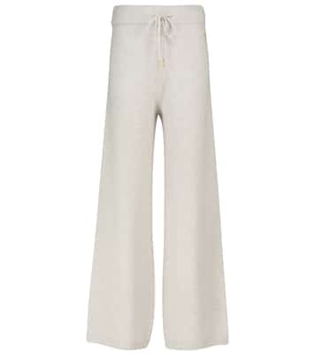 Kyra wool-blend wide-leg sweatpants | Goldbergh
