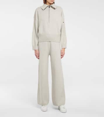 Kyra wool-blend wide-leg sweatpants | Goldbergh