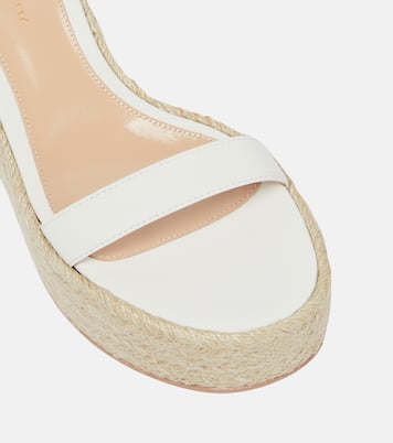 Sandali espadrillas Portofino in pelle con zeppa | Gianvito Rossi