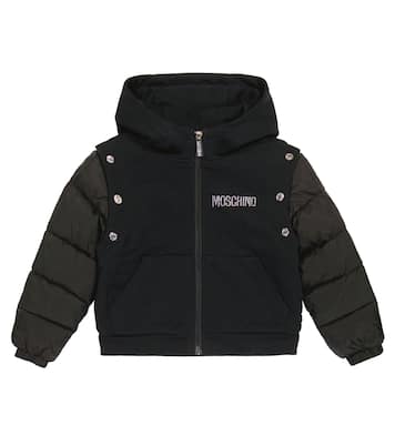 Wattierte Jacke mit Kristallen | Moschino Kids