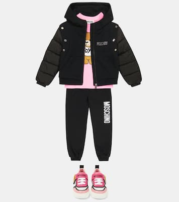 Wattierte Jacke mit Kristallen | Moschino Kids