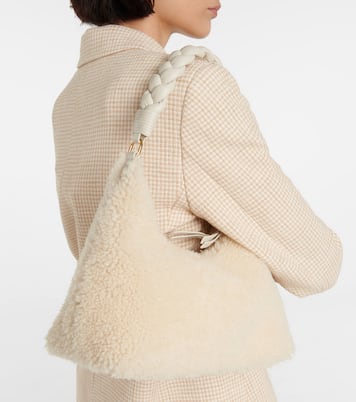 Borsa a spalla Braid in shearling | Altuzarra