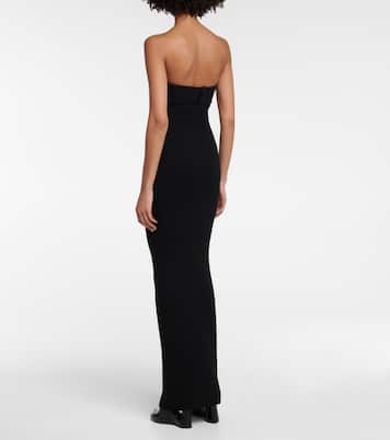 Strapless wool-blend gown | Alaïa
