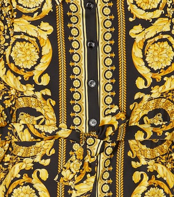 فستان من تويل الحرير Barocco | Versace Kids