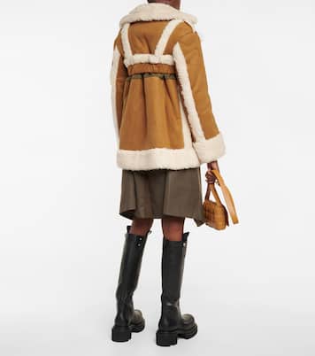 Faux shearling trimmed jacket | Sacai