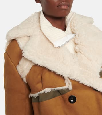 Faux shearling trimmed jacket | Sacai