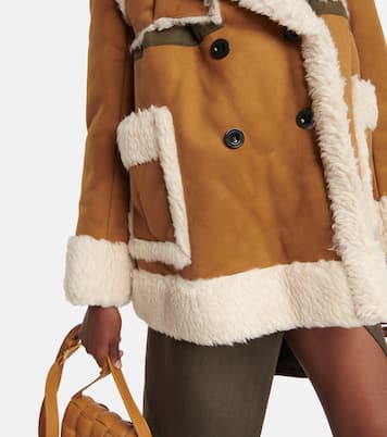 Faux shearling trimmed jacket | Sacai