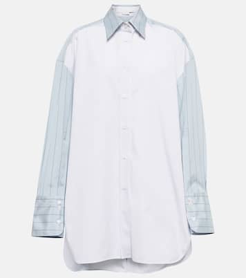 Camisa oversized de algodón a rayas | Stella McCartney