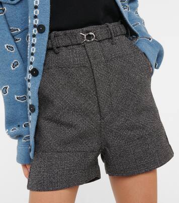 Wool and cotton Bermuda shorts | Plan C