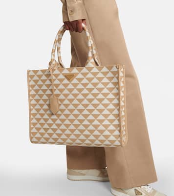 Tote Symbole mit Leder | Prada