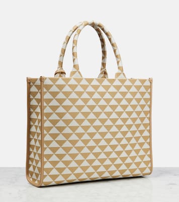 Tote Symbole mit Leder | Prada