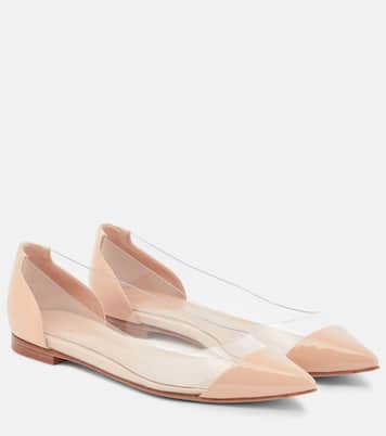 Plexi leather and PVC ballet flats | Gianvito Rossi