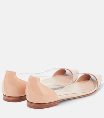Plexi leather and PVC ballet flats | Gianvito Rossi