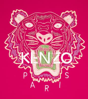 Logo-embroidered cotton dress | Kenzo Kids