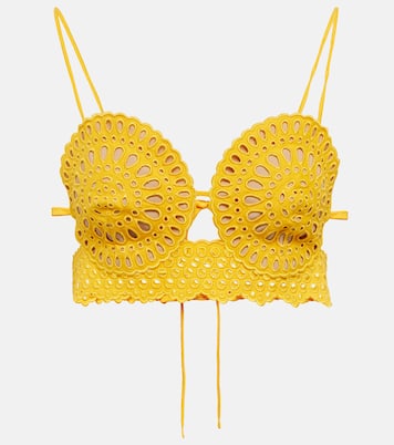 Top raccourci à broderies anglaises | Stella McCartney